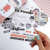 Set de pegatinas puffy Destino - Imagen 3