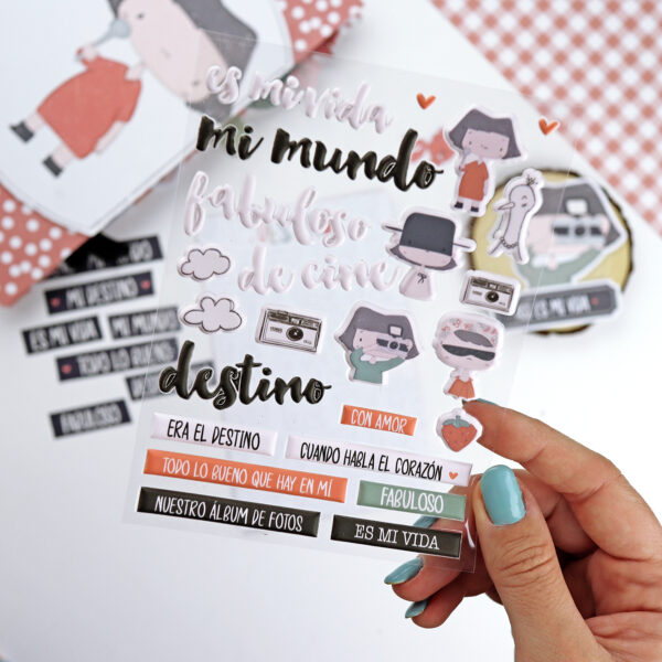 Set de pegatinas puffy Destino - Imagen 3