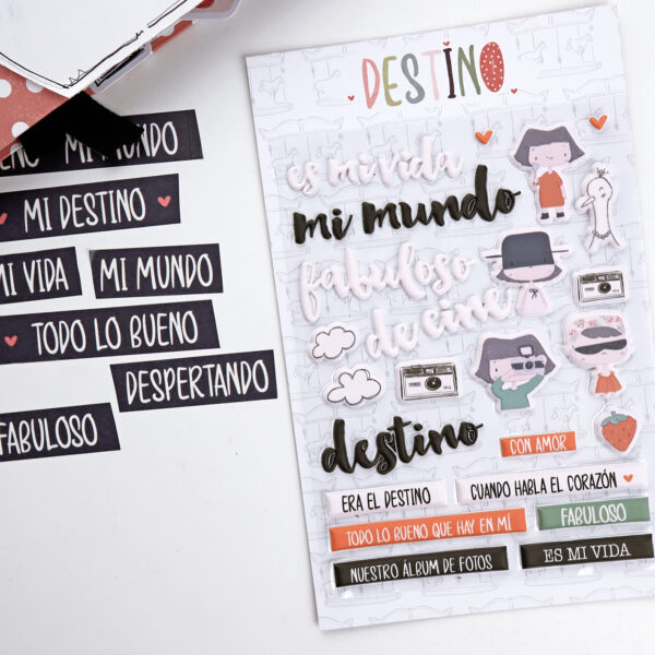 Set de pegatinas puffy Destino - Imagen 6