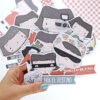 Set troquelados de la colección de scrapbooking Destino. De la ilustradora Alúa Cid