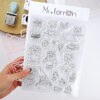 Set de sellos y troqueles Mr Lemon en Verano, diseñados por Andrea la gafotas y preparados por Alúa Cid. Para manualidades y scrapbooking