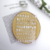 Pegatinas puffy ABC Poe. Letras y números en relieve, en color blanco