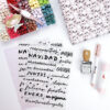 En Diciembre set de transferibles, para tus álbumes de fotos. Diseño de Alúa Cid