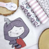 Panel de tela Diadema Pino, para trabajos de costura creativa. Diseño de Alúa Cid
