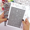 Pegatinas puffy Banners con mensajes Negro - Imagen 5
