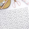 Papel laminado tamaño especial Ramitas BN, para encuadernación y scrapbooking. Diseño e ilustraciones de Alúa Cid