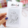 Sello Enero, de la colección Rita vuelve a casa de Alúa Cid. Para scrapbooking y manualidades
