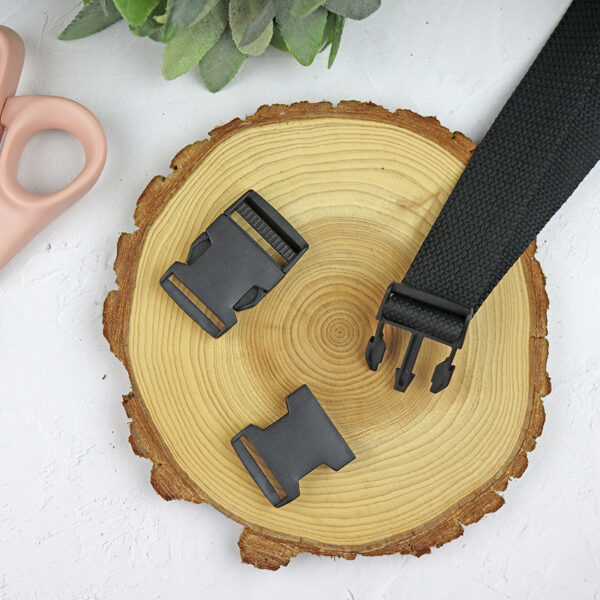 Hebillas cierre Negro 32mm | Set de 2