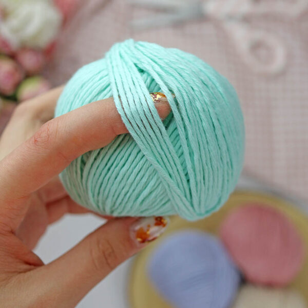 Ovillo Menta 3.5 Nature, para crochet - Imagen 5