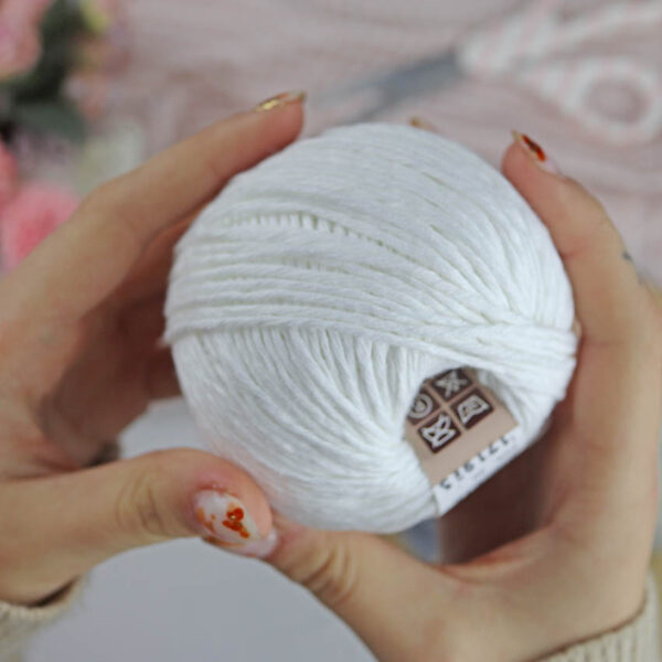 Ovillo Blanco 3.5 Nature, para crochet - Imagen 3