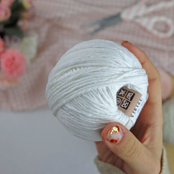 Ovillo Blanco 3.5 Nature, para crochet - Imagen 4