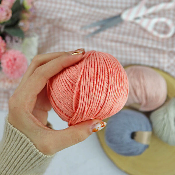 Ovillo Salmón 3.5 Nature, para crochet - Imagen 5