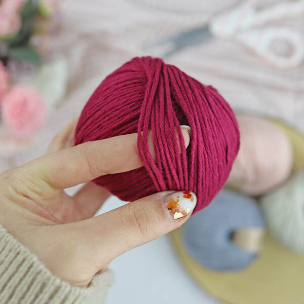 Ovillo Cereza 3.5 Nature, para crochet - Imagen 4