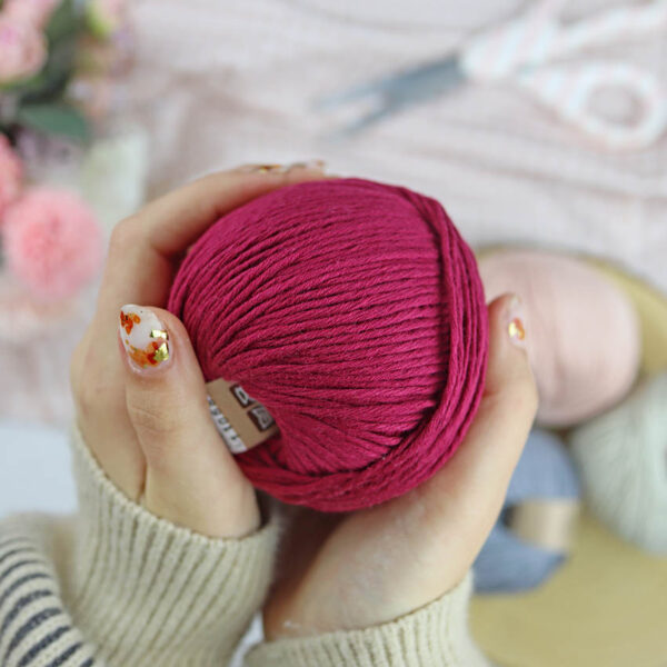 Ovillo Cereza 3.5 Nature, para crochet - Imagen 5