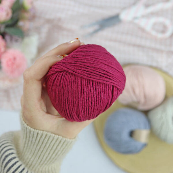 Ovillo Cereza 3.5 Nature, para crochet - Imagen 6