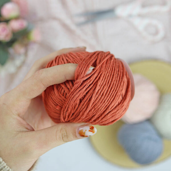 Ovillo Teja 3.5 Nature, para crochet - Imagen 5