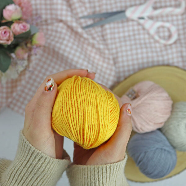 Ovillo Canario 3.5 Nature, para crochet - Imagen 2