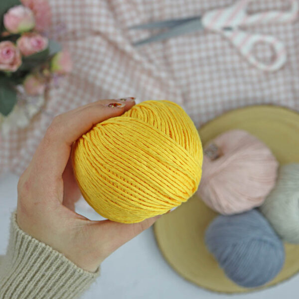 Ovillo Canario 3.5 Nature, para crochet - Imagen 3