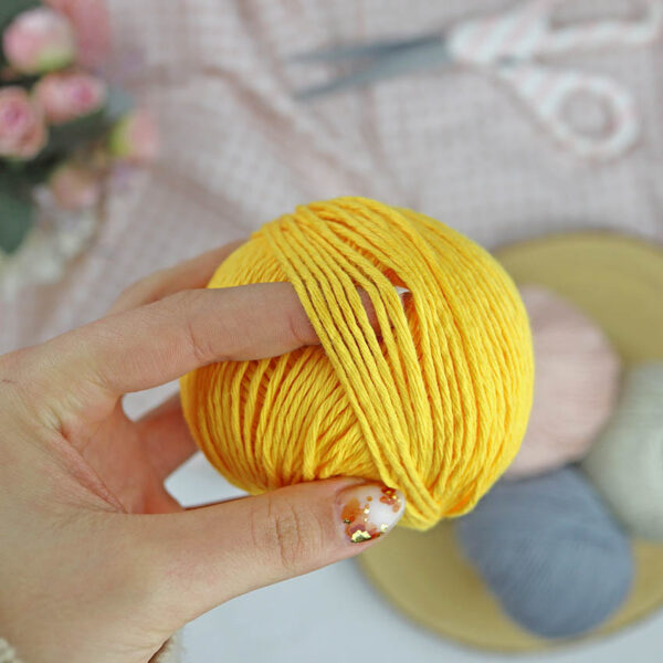 Ovillo Canario 3.5 Nature, para crochet - Imagen 4