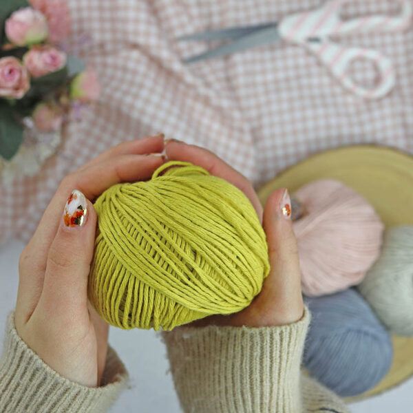 Ovillo Mostaza 3.5 Nature, para crochet - Imagen 2
