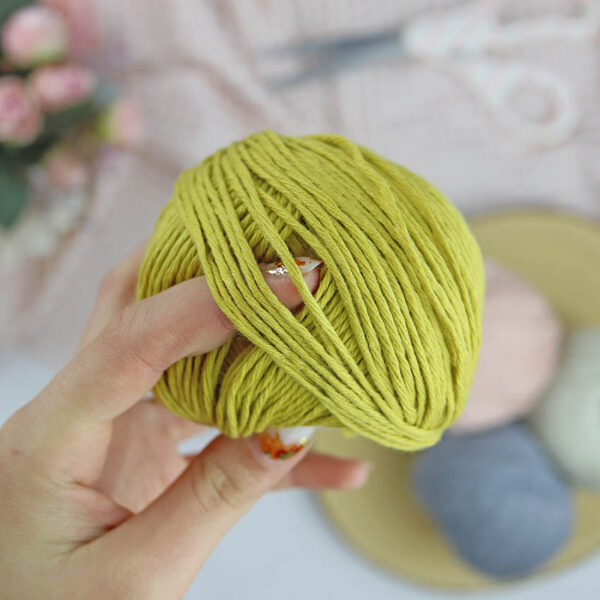 Ovillo Mostaza 3.5 Nature, para crochet - Imagen 3