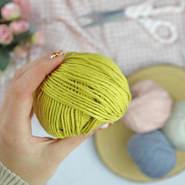 Ovillo Mostaza 3.5 Nature, para crochet - Imagen 4