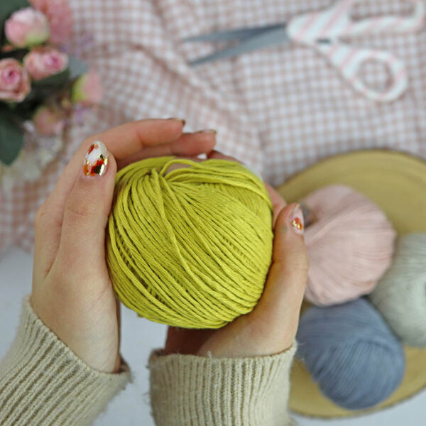 Ovillo Mostaza 3.5 Nature, para crochet