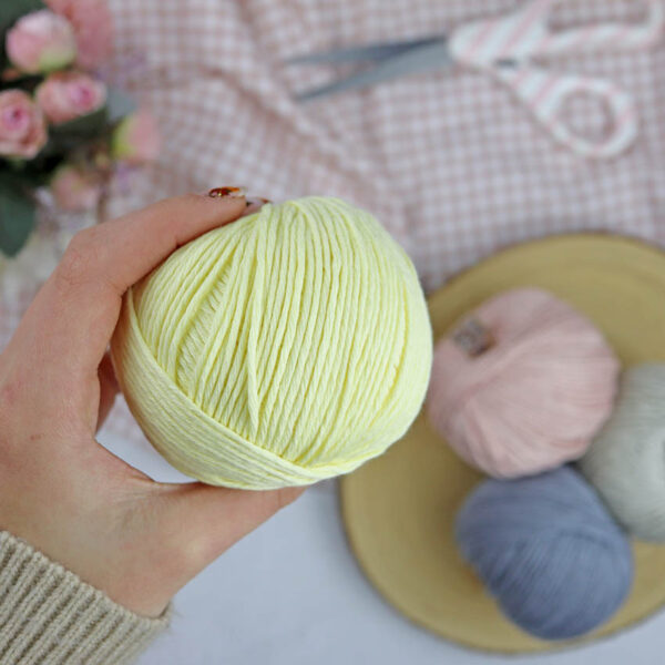 Ovillo Vainilla 3.5 Nature, para crochet - Imagen 4
