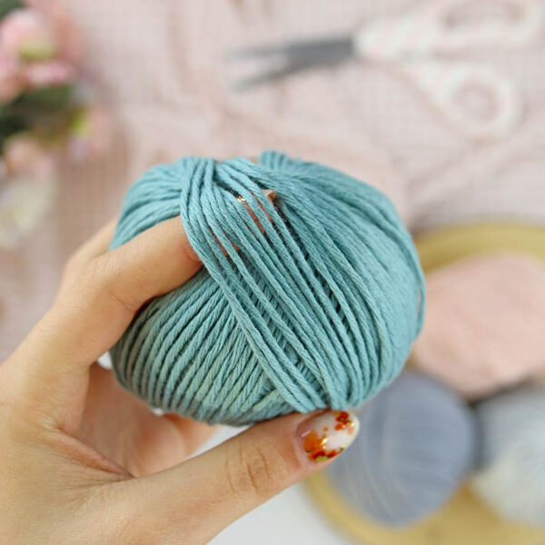 Ovillo Azul Vintage 3.5 Nature, para crochet - Imagen 3