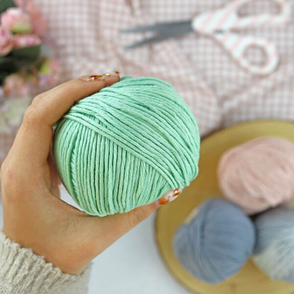 Ovillo Verde Aqua 3.5 Nature, para crochet - Imagen 3