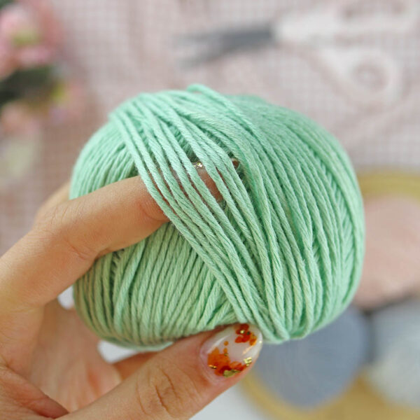 Ovillo Verde Aqua 3.5 Nature, para crochet - Imagen 4