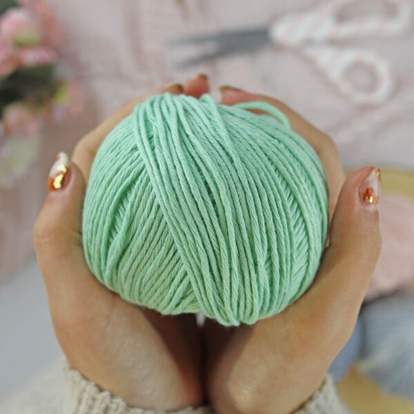 Ovillo Verde Aqua 3.5 Nature, para crochet - Imagen 5