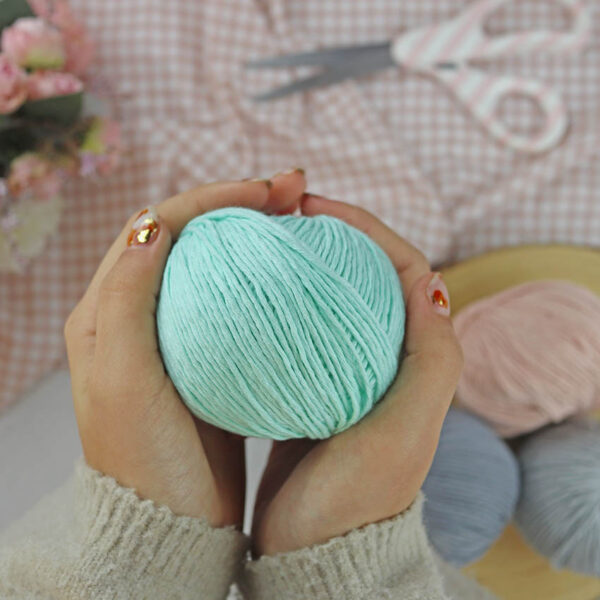Ovillo Menta 3.5 Nature, para crochet - Imagen 3