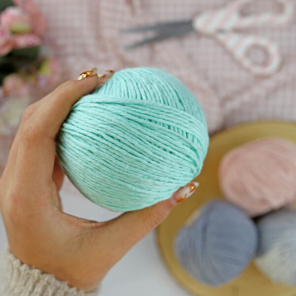 Ovillo Menta 3.5 Nature, para crochet - Imagen 4
