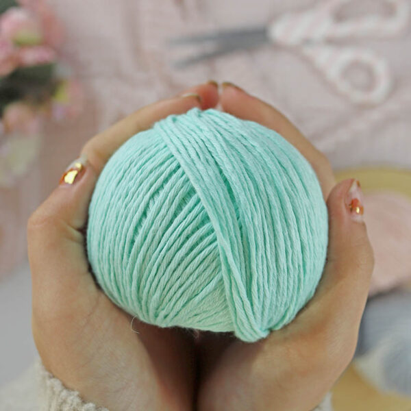 Ovillo Menta 3.5 Nature, para crochet - Imagen 2