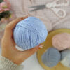 Ovillo Azul Bebé 3.5 Nature, para crochet - Imagen 3