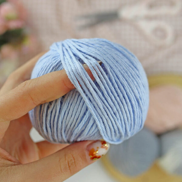 Ovillo Azul Bebé 3.5 Nature, para crochet - Imagen 4
