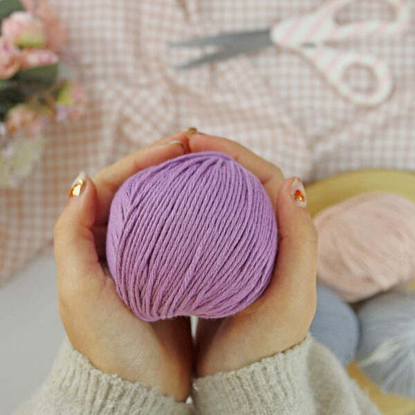 Ovillo Malva Antiguo 3.5 Nature, para crochet