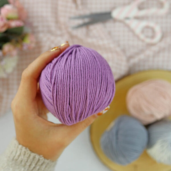 Ovillo Malva Antiguo 3.5 Nature, para crochet - Imagen 3