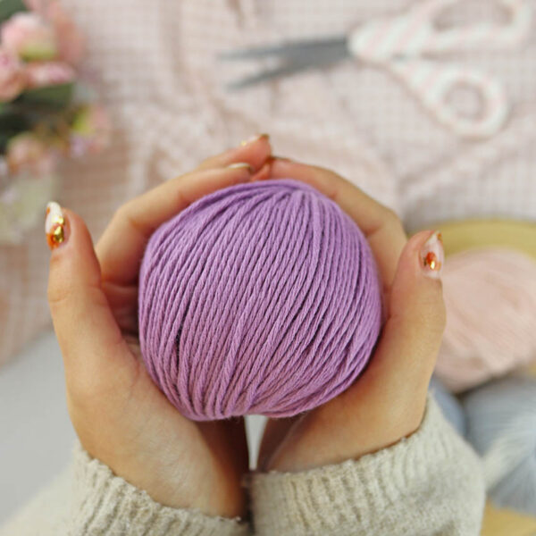Ovillo Malva Antiguo 3.5 Nature, para crochet - Imagen 5