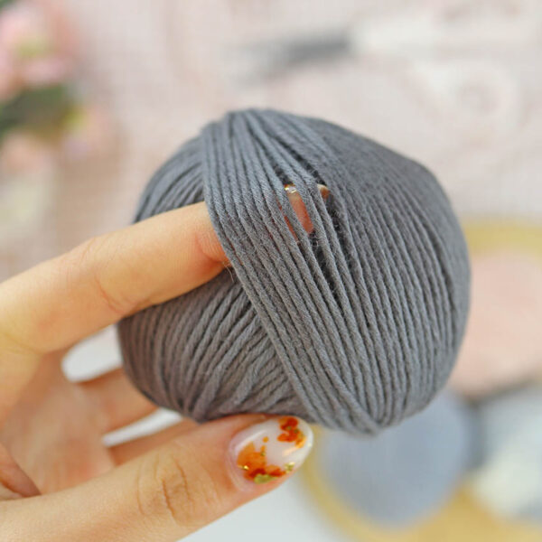 Ovillo Antracita 3.5 Nature, para crochet - Imagen 5