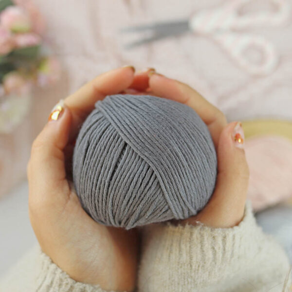 Ovillo Antracita 3.5 Nature, para crochet
