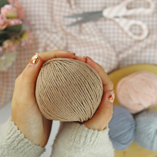 Ovillo Castaño 3.5 Nature, para crochet