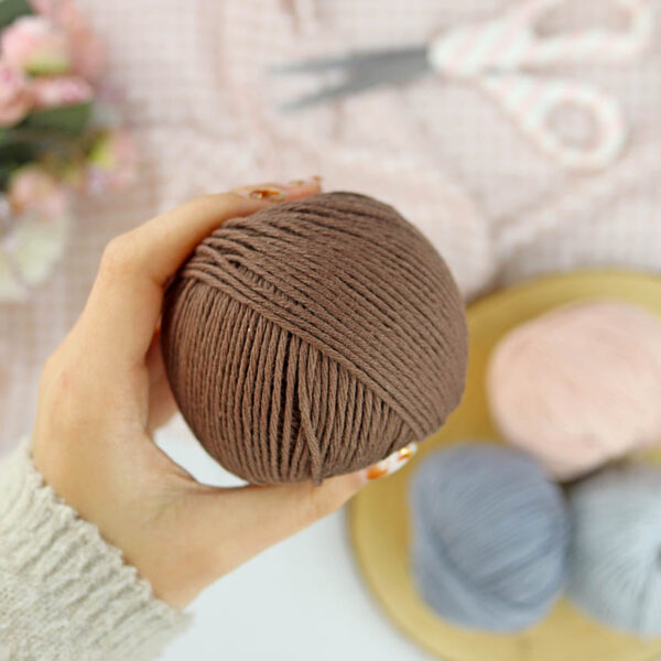 Ovillo Pardo 3.5 Nature, para crochet - Imagen 3
