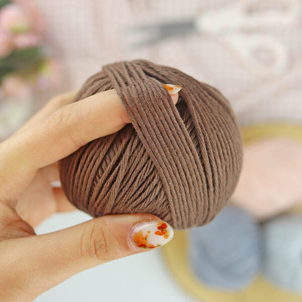 Ovillo Pardo 3.5 Nature, para crochet - Imagen 4