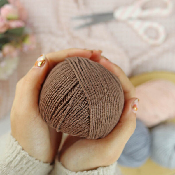 Ovillo Pardo 3.5 Nature, para crochet - Imagen 5