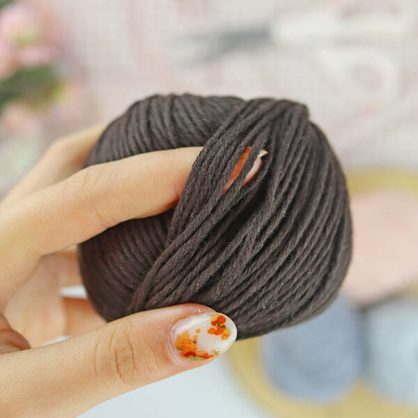 Ovillo Café 3.5 Nature, para crochet - Imagen 3