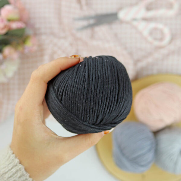 Ovillo Negro 3.5 Nature, para crochet - Imagen 4