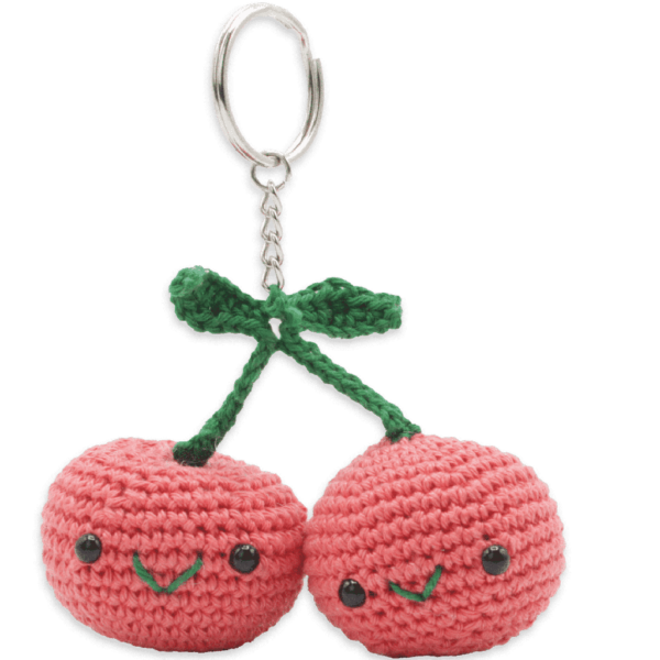Kit de crochet Llavero Cerezas, de Hardicraft