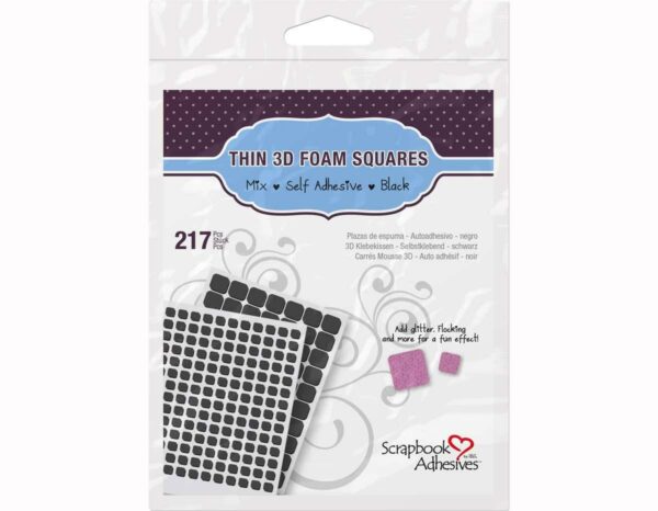Pegamento foam 3D Finos Negro | Scrapbook Adhesives